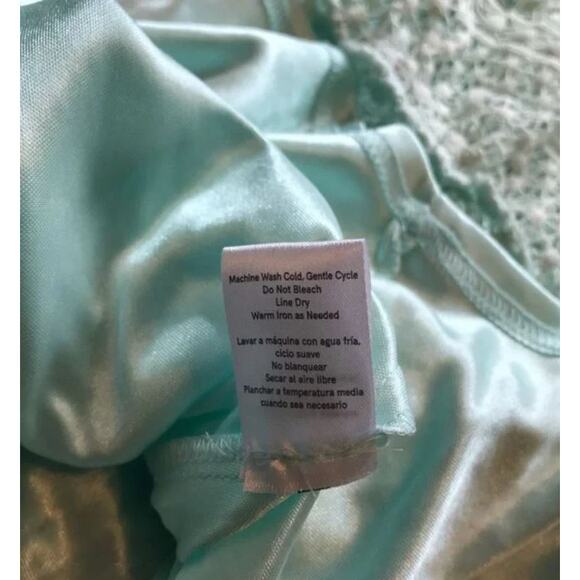 Venus Mint Green Lace Overlay Razorback Casual Summer Short Mini Dress 10 - Picture 12 of 12